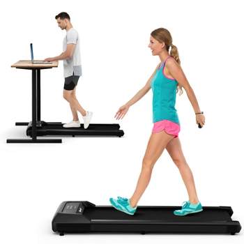 Walking Pad w/265 lbs Capacity Remote Control & LED Display Under Desk Treadmill Gray\Black\Pink