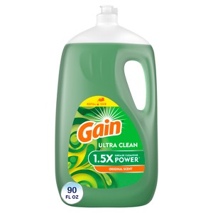 Gain Original Ultra Liquid Dish Soap - 90 fl oz - 1 of 4