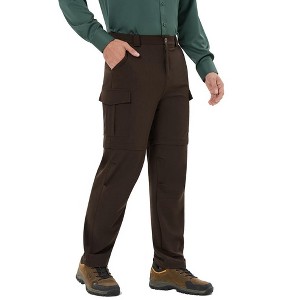 Men's Cargo Convertible Hiking Pants Zip-Off Quick-Dry Lightweight Stretch Pant Outdoor - 1 of 4