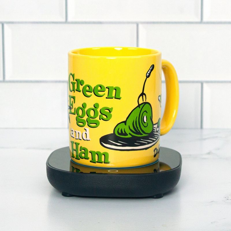 Uncanny Brands Dr. Seuss Green Eggs and Ham Mug with Warmer, 2 of 6