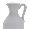 Melrose Modern White Clay Pitcher Vase 10.5"H - 2 of 2