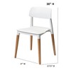 Commerical Seating Products,Mid Century Modern Dining Chairs Set of 2 - 4 of 4