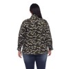 Plus Size Camo Denim Jacket - White Mark - 3 of 4