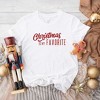Simply Sage Market Christmas Is My Favorite Short Sleeve Tee - M - White - 3 of 4