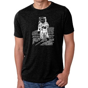 LA Pop Art Men's Premium Blend Word Art T-shirt - ASTRONAUT - 1 of 4