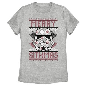 Women's Star Wars Christmas Merry Sithmas T-Shirt - 1 of 3