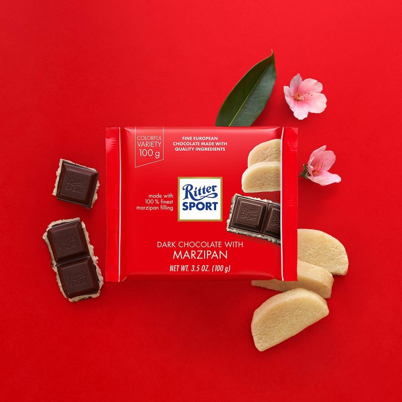 Ritter Sport Dark Chocolate with Marzipan Candy Bar - 3.5oz, 4 of 8
