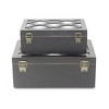 Cheung's Ebba Set of 2 Wooden Mirrored Boxes - Black - 4 of 4