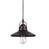 Chloe Lighting Mycroft Industrial-Style 1 Light Rubbed Bronze Ceiling Mini Pendant 9" Shade - 2 of 2