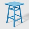 WestinTrends Malibu 30" All Weather HDPE Outdoor Patio Square Counter Height Bistro Table with Umbrella Hole - 4 of 4