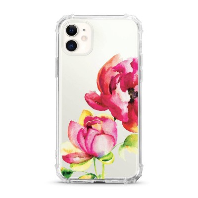 OTM Essentials Apple iPhone 11 Clear Case - Brilliant Bloom Red