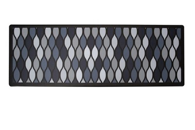 J&V TEXTILES 20" x 55" Oversized Cushioned Anti-Fatigue Kitchen Runner Mat (Geo)