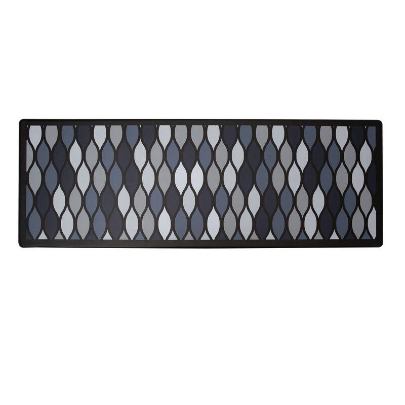 J&V TEXTILES 20" x 55" Oversized Cushioned Anti-Fatigue Kitchen Runner Mat (Geo), 1 of 5