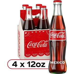 Coca-Cola de Mexico - 4pk/12 fl oz Glass Bottles - 1 of 4