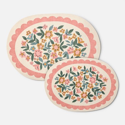 Ditzy Floral Oval Kids' Rug - Pillowfort™