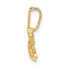 Black Bow Jewelry 14k Yellow Gold Claddagh Pendant, 16mm (5/8 inch) - 2 of 4