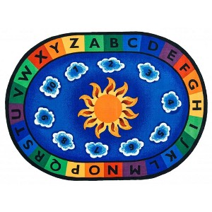 Carpets for Kids Sunny Day Learn & Play Learning Rug, Oval - 1 of 4