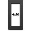 PosterPalooza | Panoramic Flat Black Picture Frame - UV Acrylic, Foam Board Backing, Hanging Hardware - 2 of 4