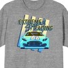 Car Fanatic Blue 06 Race Car Extreme Speed Racing Men's Heather Gray Graphic Tee - 2 of 3