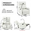 Racxily Rocking Recliner Chair, 360° Swivel Nursery Rocking Chair, Glider Chairs, Modern Small Rocking Swivel Recliner, Phone Holder - 2 of 4