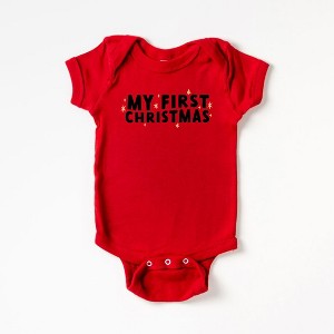 The Juniper Shop My First Christmas Stars Baby Bodysuit - 1 of 2