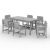 Hyleory HDPE Outdoor Dining Set, 7-Piece Patio Table and Chairs Set, Weather-Resistant Dining Furniture for Garden, Deck, or Patio - 2 of 4