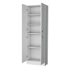 Gulches Elegant White Cabinet with 4 Doors, 5 Hidden Shelves, Versatile Storage Solutions, 30" W x 15" D - 2 of 2