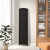 Tangkula 6-Panel Folding Room Divider Privacy Screen w/ Hand-woven Texture & Wood Frame - 3 of 4