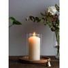 3x6 Pillar Candles Set of 3 - Ivory Large Pillar Candles Long Burning Perfect for Any Occasion - Cylinder Candles Unscented Long Burning - 4 of 4