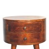 This brown wooden side table is a perfect blend of functionality and style, ideal for enhancing any living space. - 3 of 4