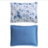 Laura Ashley King Breezy Floral Quilt Set Blue - 4 of 4