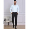 INSPIRE CHIC Men's Button Down Long Sleeve Business Pattern Dress Shirt - 2 of 4