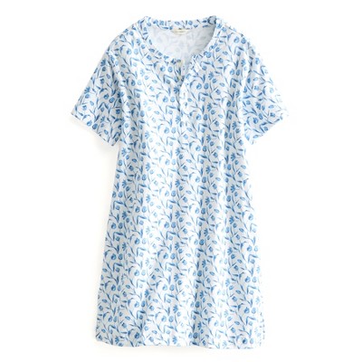 Vera Bradley Women's Outlet Cotton Henley Night Dress