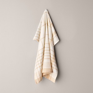 Plaid Flour Sack Kitchen Towel Cream/Beige - Hearth & Hand™ with Magnolia - 1 of 3