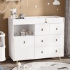 Famapy Baby Changing Table with Multi-Storage Drawers, Cabinet & Diaper Organizer,Safe Organized Nursery Station - 4 of 4