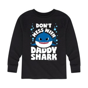 Boys' - Baby Shark - Don't Mess With Dadday Shark Long Sleeve Graphic T-Shirt - 1 of 4