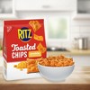 RITZ Toasted Chips Cheddar Crackers, Party Snacks, 8.1 oz, Pack of 2 - 4 of 4
