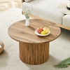 Vynxaria 27.5 inches modern circular coffee table - 2 of 4