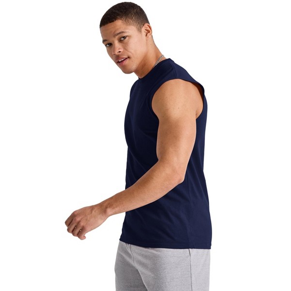 Musculosa de algodón para hombre Hanes, paquete de 3 2