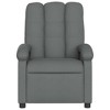 VidaXL Massage Recliner Chair Dark Gray Fabric - 4 of 4