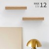Syemin Decorative Wall Shelf Bathroom Floating Shelf Wall Mounted Shelf Farmhouse Home Decor Display Shelving, Wall Shelves, Beige, 11.81"*3.94"*1.26" - 4 of 4