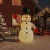 vidaXL 8ft Inflatable Snowman with Built-in LED Lights, Weather-Resistant Christmas Decoration for Outdoor Use, Quick Setup & Storage - 2 of 4