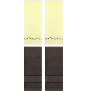 REGALWOVEN 4 Pcs Soft Absorbent Bathroom Decorative Hand Towel Set for Kitchen - 1 of 4
