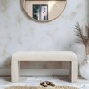 LIVN CO. Boucle Cream Accent Bench - 2 of 4