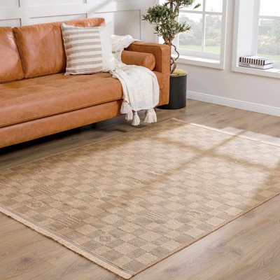 Hauteloom Nairi Checkered Washable Jute Rug