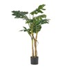 Maggift Artificial Plant Artificial Monstera Tree Indoor Faux Fake Floor Greenery Potted Real Touch Decorative Green Leaves, Green, 30"*30"*47" - 2 of 4