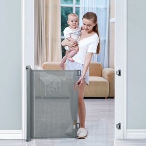 BabyBond Retractable Baby Gate for Stair and Doorway,33" Tall, 55" Wide - 1 of 4