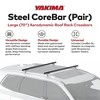 YAKIMA 70 Inch Alloy Steel Easy Snap Aerodynamic Roof Rack Crossbars with CoreBar StreamLine Adapter and 165 Pound Load Capacity, Black - 4 of 4