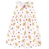 Hudson Baby Infant Girl Cotton Dress, Cardigan and Shoe 3pc Set, Sugar Spice, 0-3 Months - 4 of 4