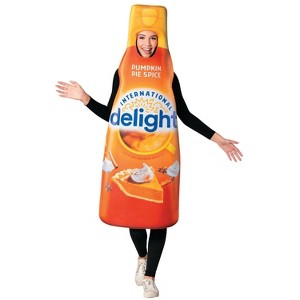 Imposta Costumes Adult International Delight Pumpkin Pie Spice Creamer Costume Bodysuit L/XL Orange - 1 of 4